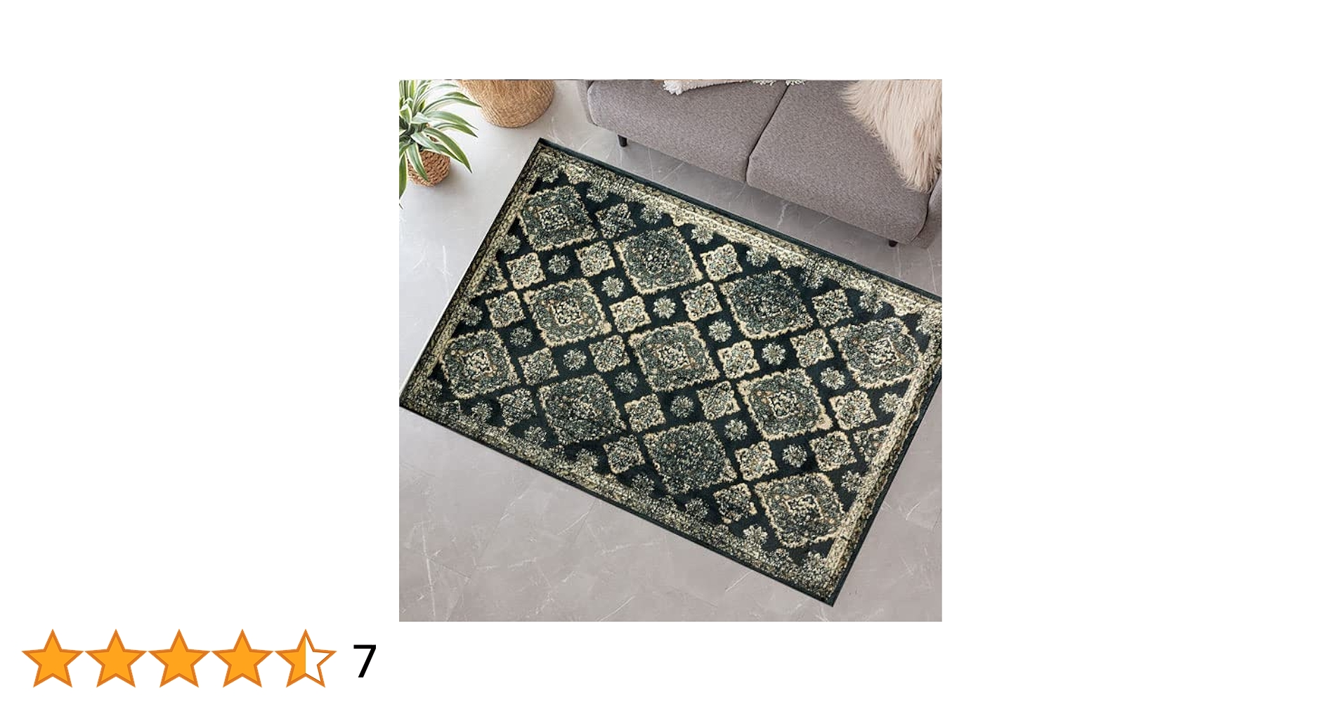 アジア工房　ラグマット　オリエンタル柄　ウィルトン織りペルシャ風　130×190 Amazon | Asia-kobo by ELEMENTS ラグ ラグマット 約130×190cm